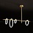 Реечный светодиодный светильник с плафонами в форме колец разного диаметра на горизонтальных рейках ELKHART LONG фото 2