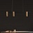 Реечный светильник с тремя спотами цвета латуни ADIS фото 5