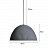 Современный светильник в форме гофрированной полусферы PUMPKIN 60 см  Серый фото 5