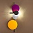 Серия дизайнерских настенных светильников для создания яркого цветового акцента SUR Фиолетовый (Сиреневый) фото 5