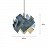 Дизайнерский подвесной светильник с имитацией древесной фактуры SEASONS 60 см  Бордовый (Гранатовый) фото 11