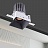 Встраиваемый светодиодный светильник EMB SQR 1 плафон Серебро (Хром)4000K фото 2